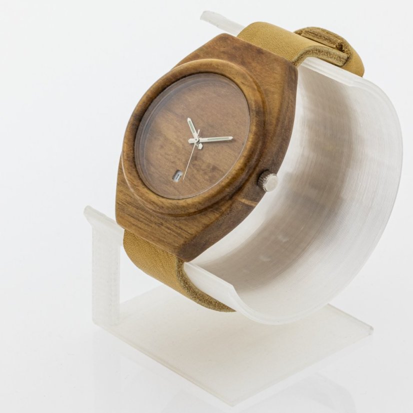 České dřevěné hodinky Aladin H00130 Ořech