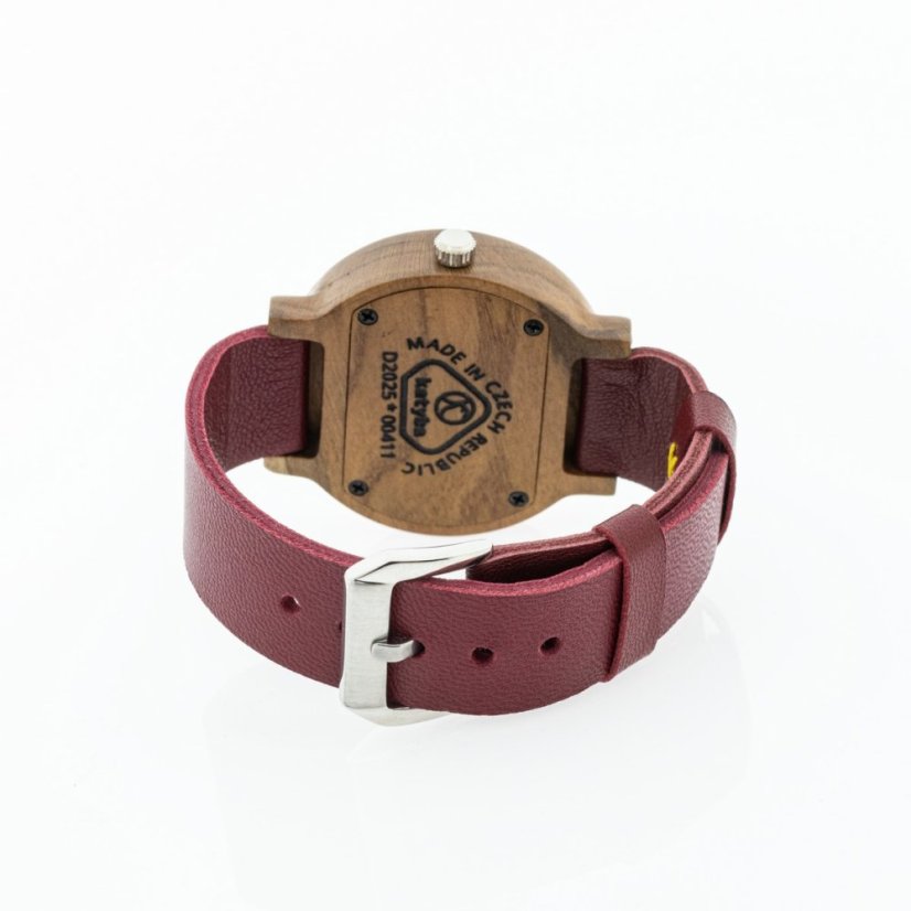 České dřevěné hodinky Scala H00411 Meruňka