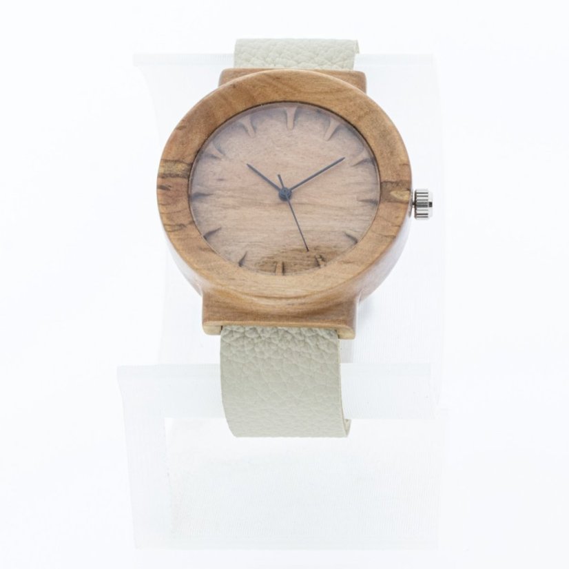 České dřevěné hodinky Scala H00415 Jabloň