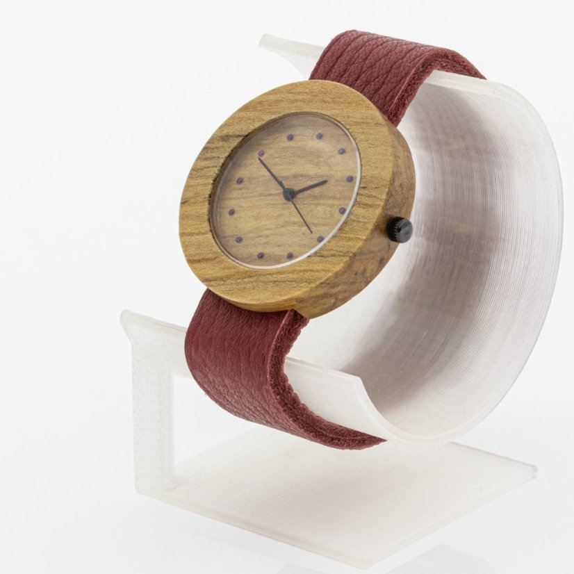 České drevené hodinky Jalta H00477 Javor