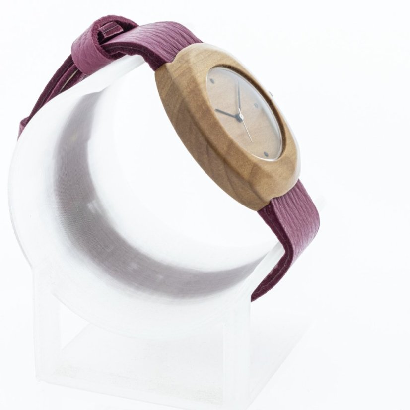 České drevené hodinky Club H00429 Žeriav