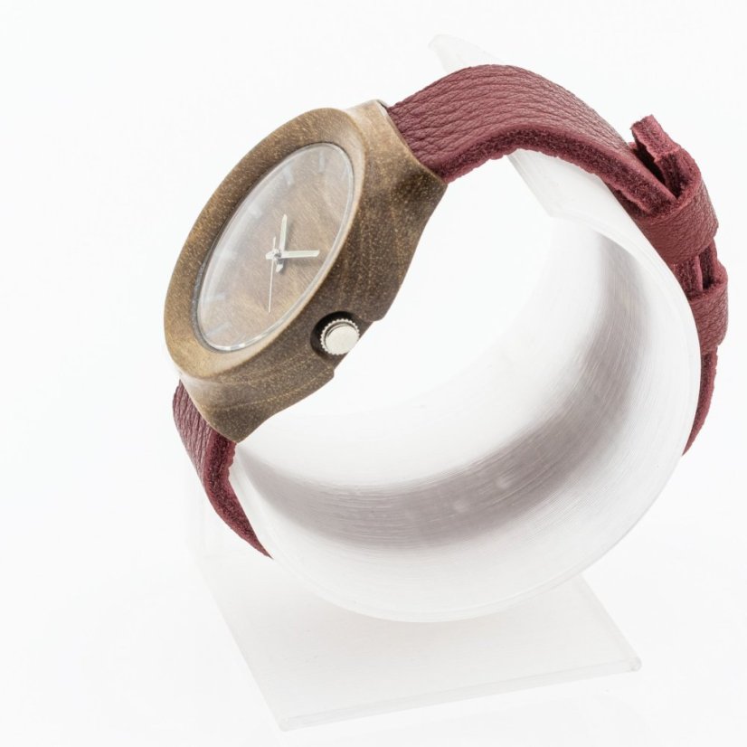 České drevené hodinky Scala H00214 Orech