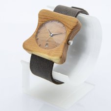 České dřevěné hodinky Edison H00102 Akát
