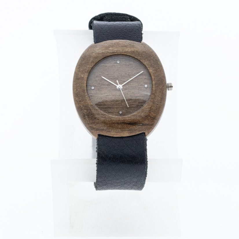 České dřevěné hodinky Club H00423 Ořech