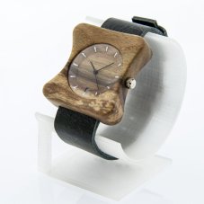 České dřevěné hodinky Edison H00183 Ořech
