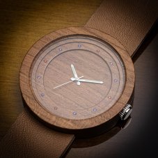 České drevené hodinky Excelsior H00397 Bluma