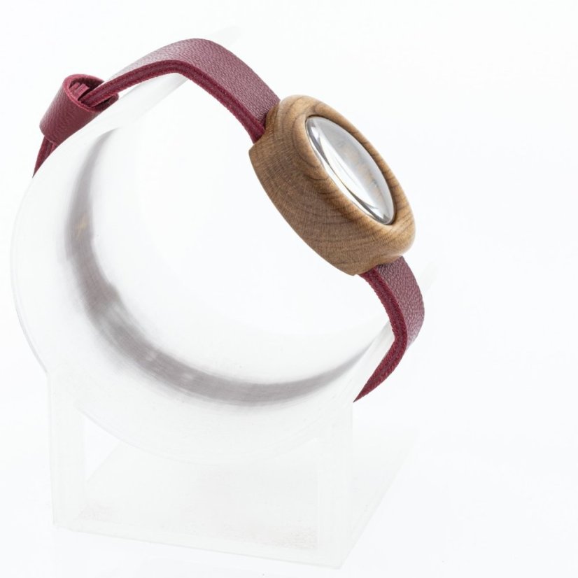 České drevené hodinky Empire H00451 Čerešňa