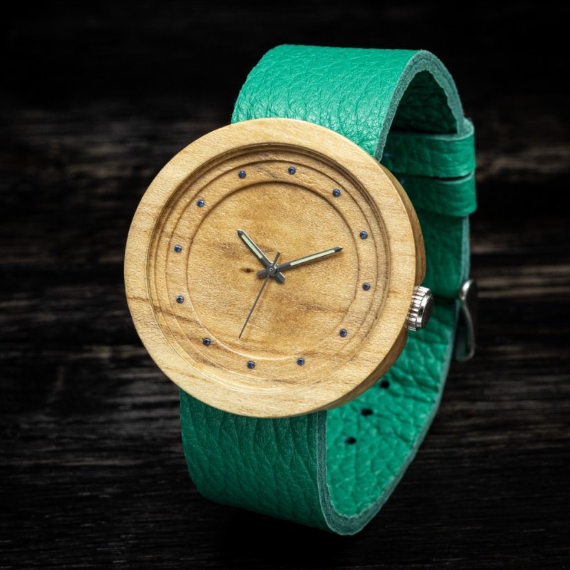 České drevené hodinky Excelsior H00395 Jabloň