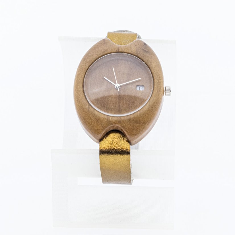 České dřevěné hodinky Rio H00062 Hruška