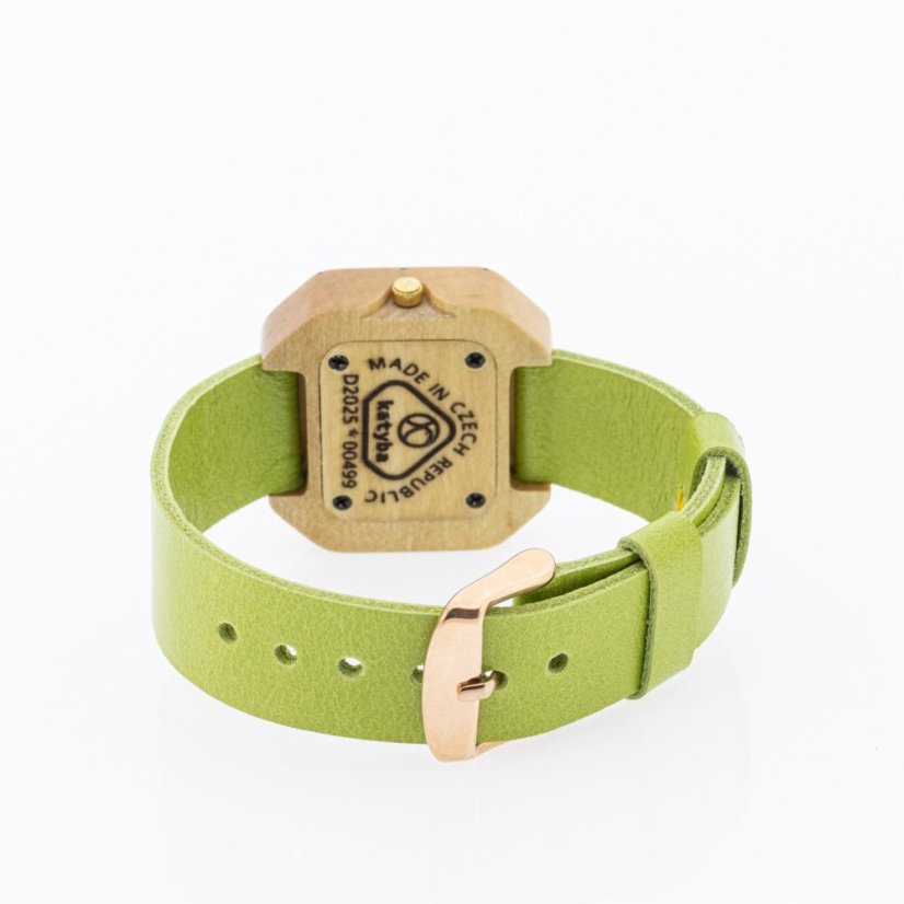 České drevené hodinky Art H00499 Habr