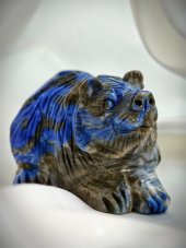 Surové minerály - Medvěd Lapis lazuli  SM0869