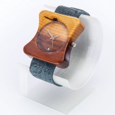 České dřevěné hodinky Edison H00147 Švestka