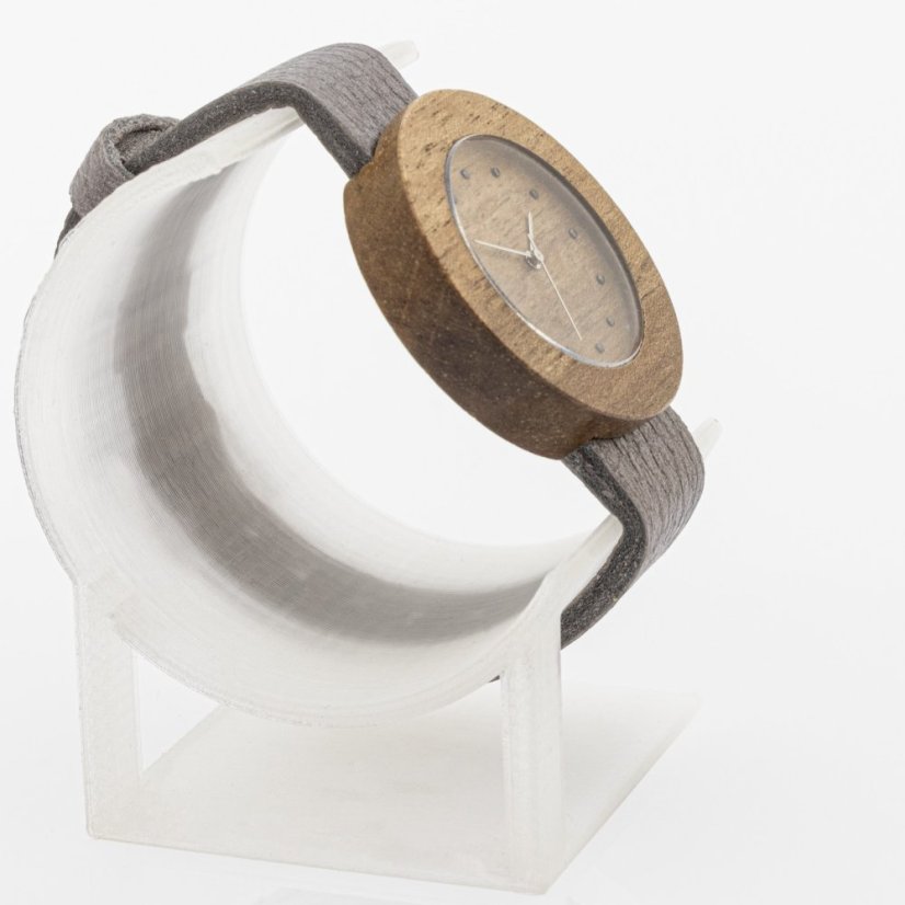 České drevené hodinky Jalta H00481 Orech