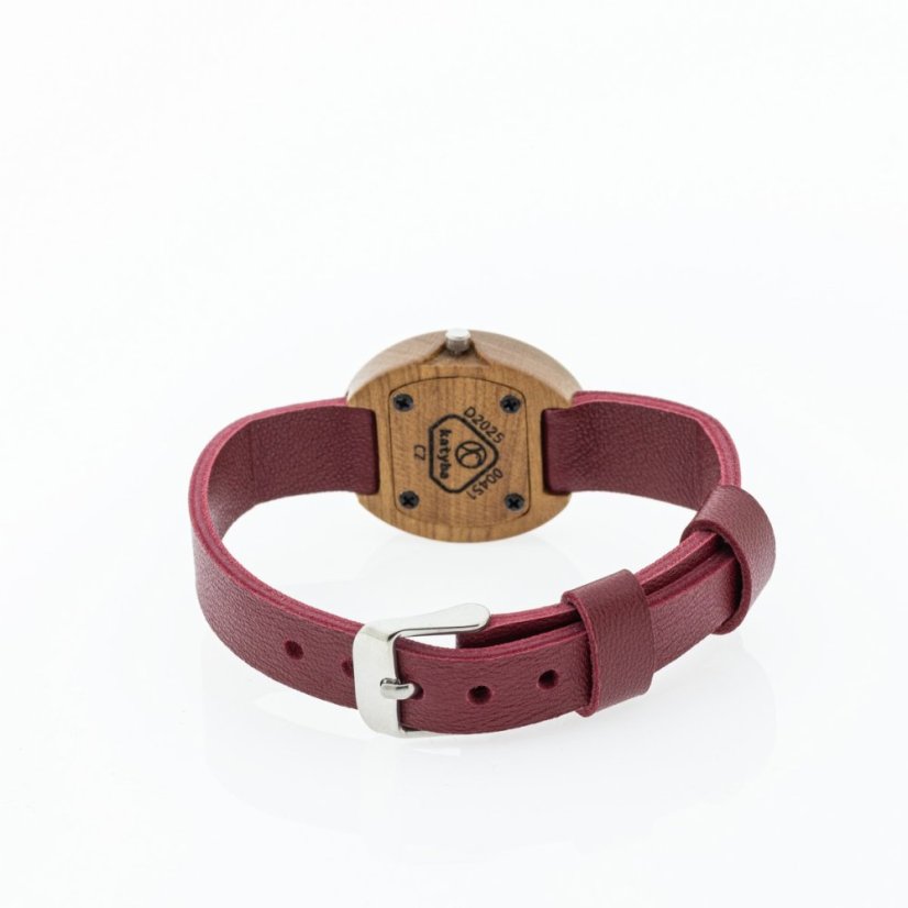 České drevené hodinky Empire H00451 Čerešňa