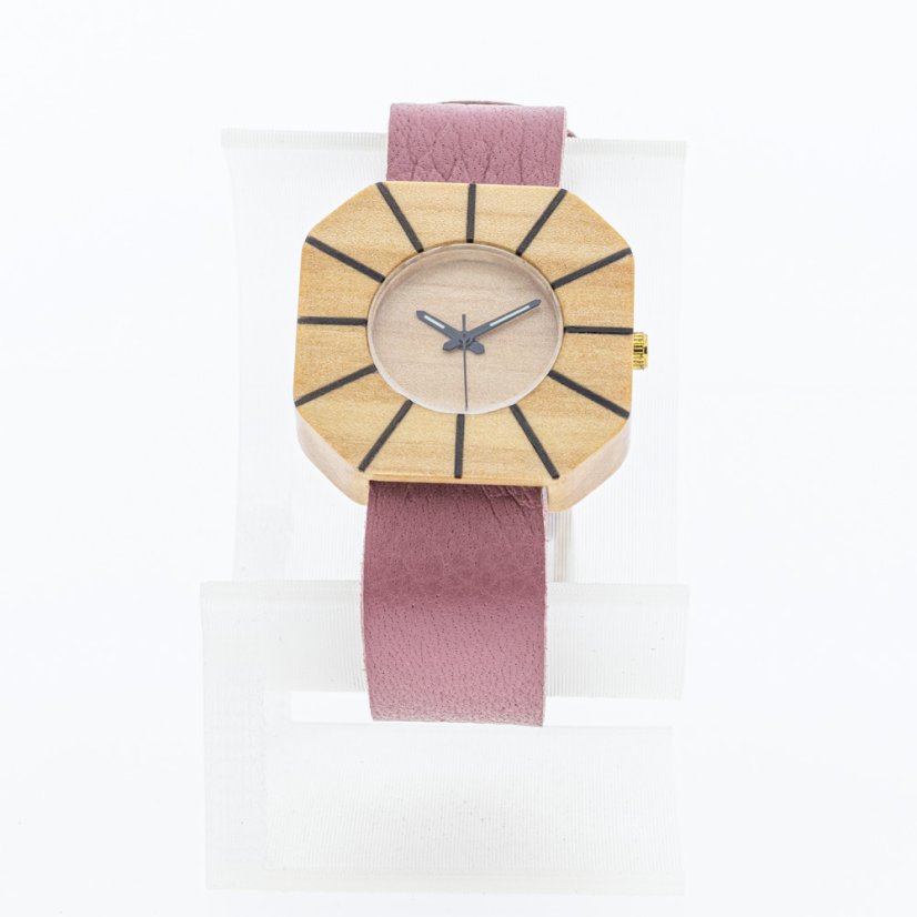 České drevené hodinky Art H00204 Hrab