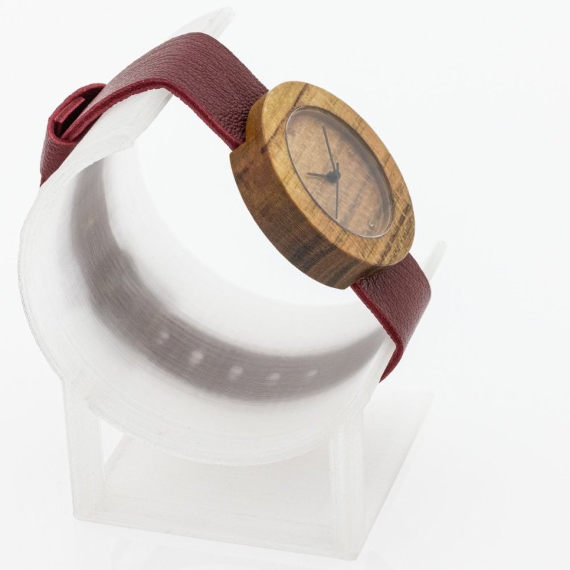 České dřevěné hodinky Alfa H00546 Bluma