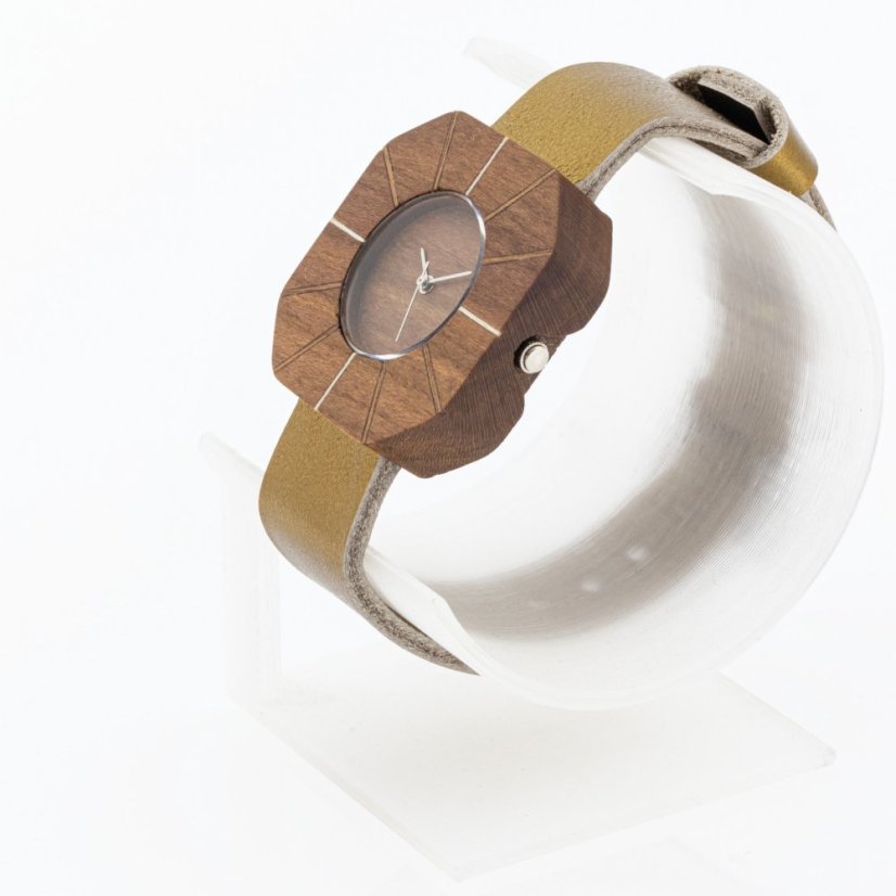 České drevené hodinky Art H00502 Hruška