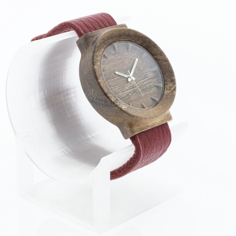 České dřevěné hodinky Scala H00409 Ořech