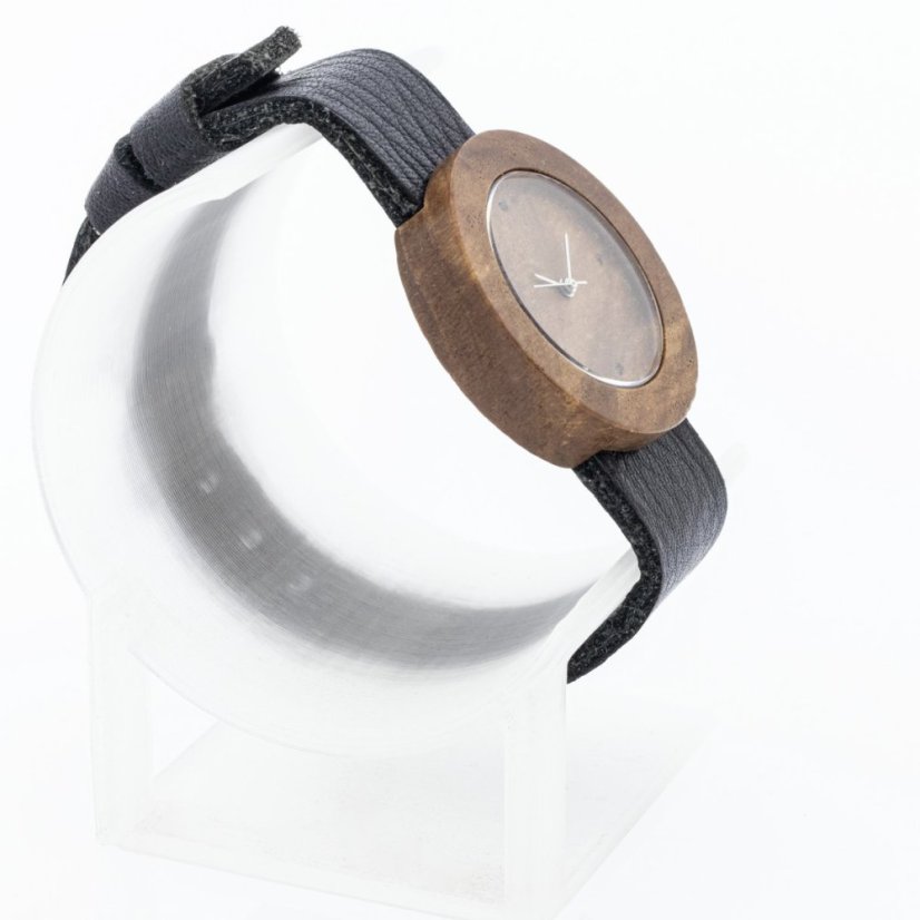 České dřevěné hodinky Alfa H00465 Hruška