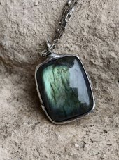 Autorský cínovaný náhrdelník -  Labradorit S0916
