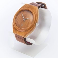 České dřevěné hodinky Aladin H00112 Třešňovohabrové