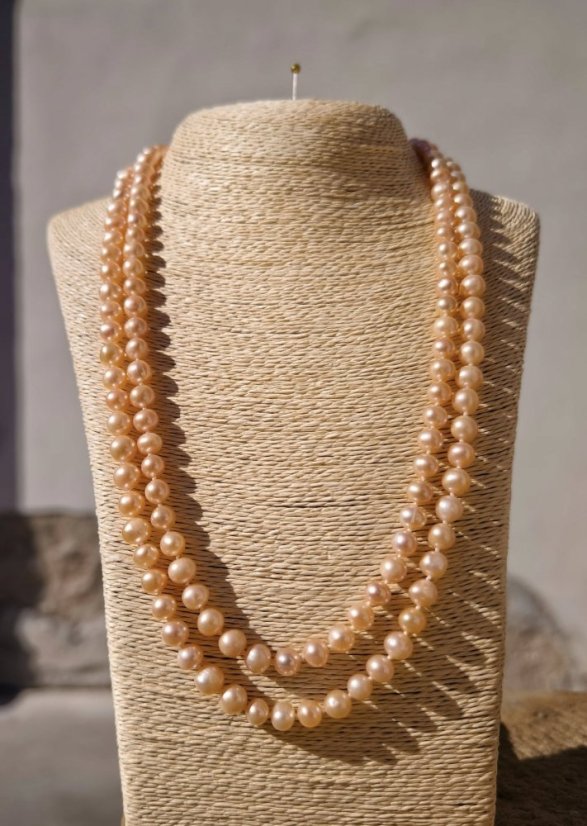 Náhrdelník perlový dlouhý - Coco Chanel 120 cm S0467