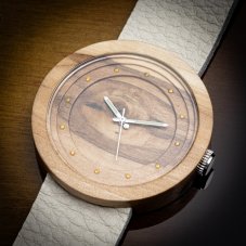 České drevené hodinky Excelsior H00394 Jabloň