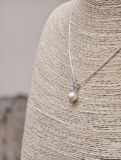 Náhrdelník perlový -  Perla bílá 8 mm S0547