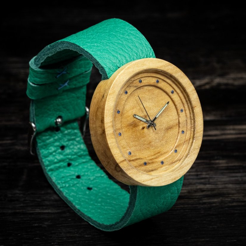 České drevené hodinky Excelsior H00395 Jabloň