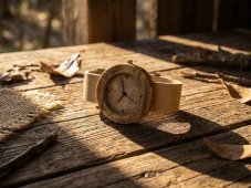 České dřevěné hodinky Alfa H00548 Javor