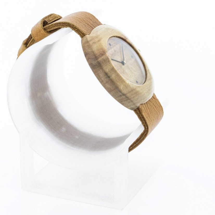 České drevené hodinky Club H00419 Javor