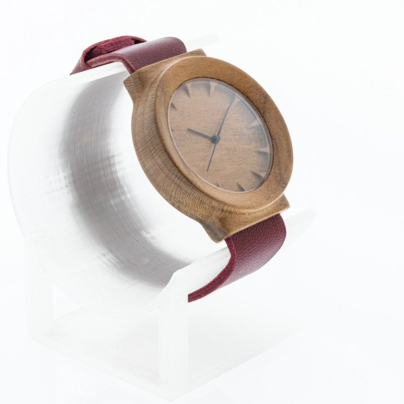 České dřevěné hodinky Scala H00411 Meruňka