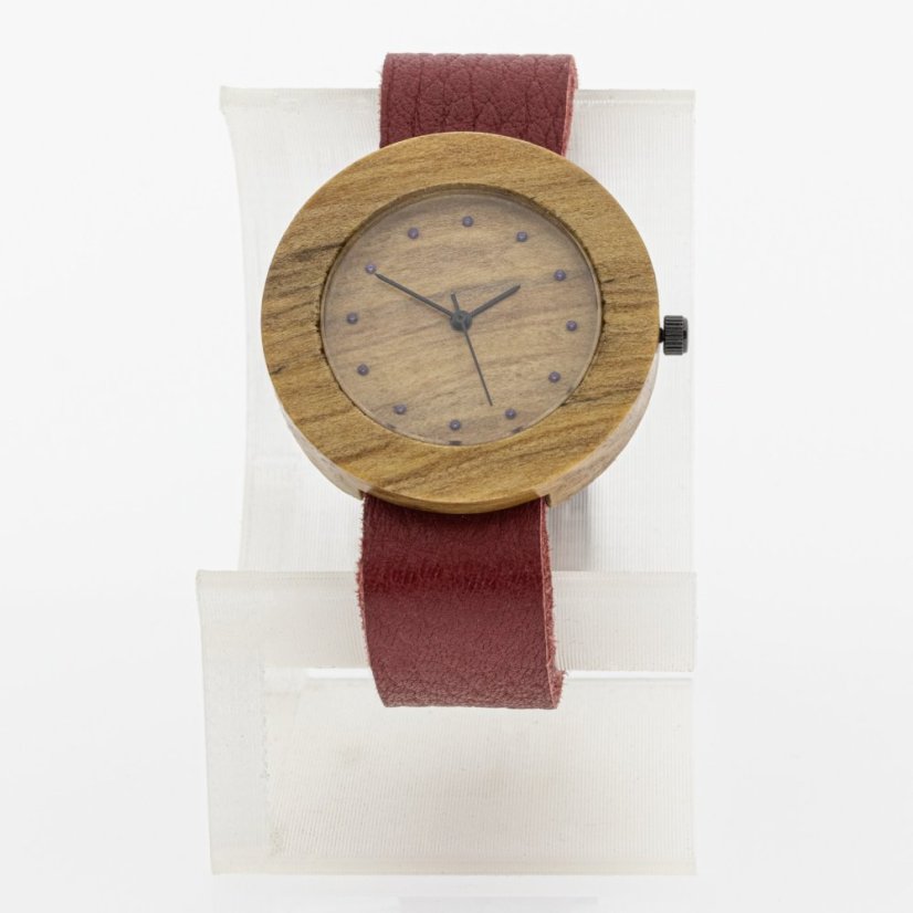 České drevené hodinky Jalta H00477 Javor