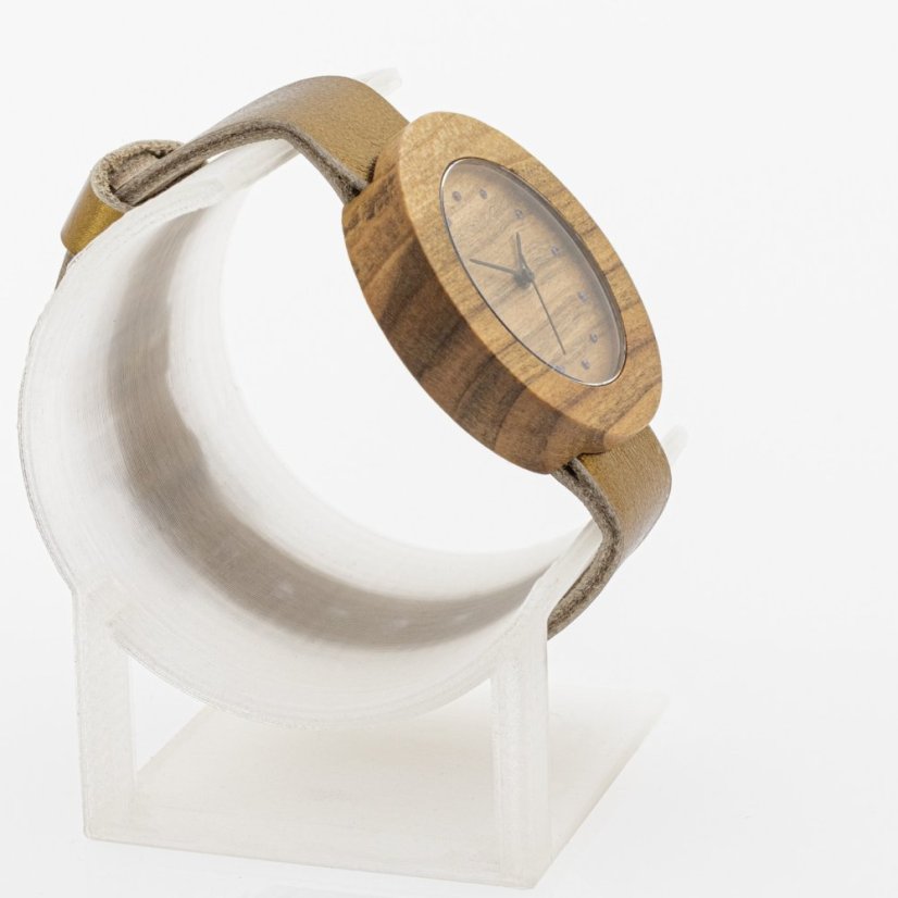 České drevené hodinky Jalta H00480 Višňa