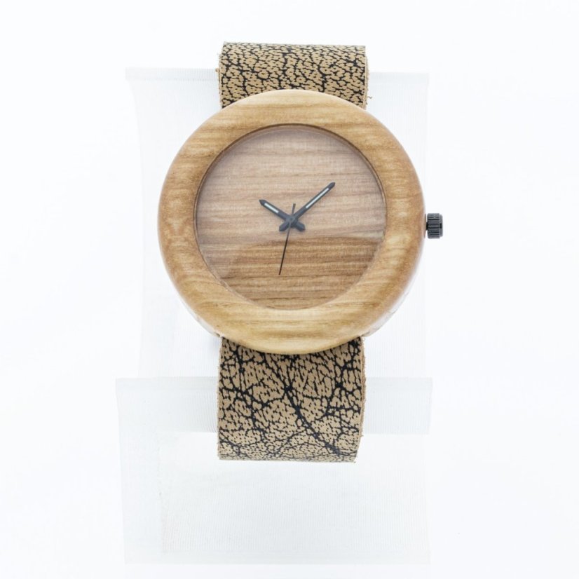 České drevené hodinky Orania H00459 Jasan