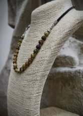 Náhrdelník minerál - Jaspis dračia krv a koža S0670