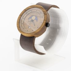 České dřevěné hodinky Excelsior Moon H00506 Višeň