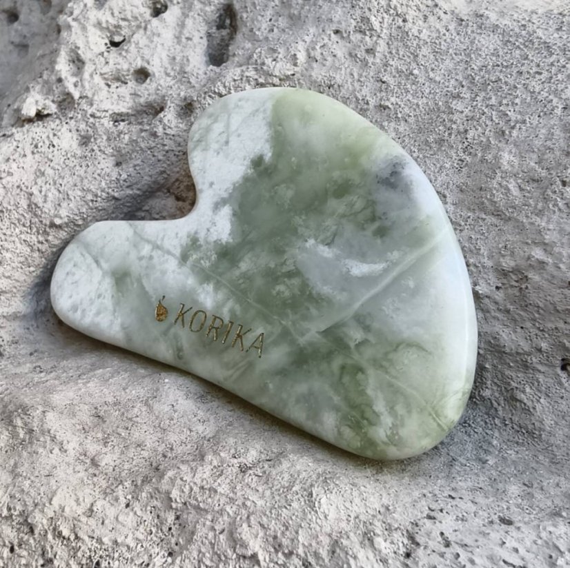 Masážní kámen -  Gua Sha - Jadeit SM0835