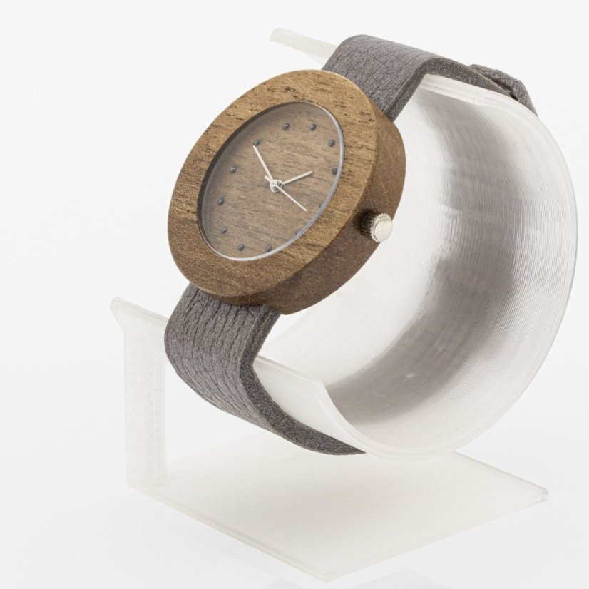 České drevené hodinky Jalta H00481 Orech