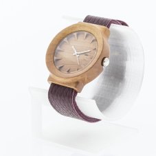 České dřevěné hodinky Scala H00373 Jeřáb