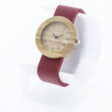České dřevěné hodinky Alfa H00469 Habr