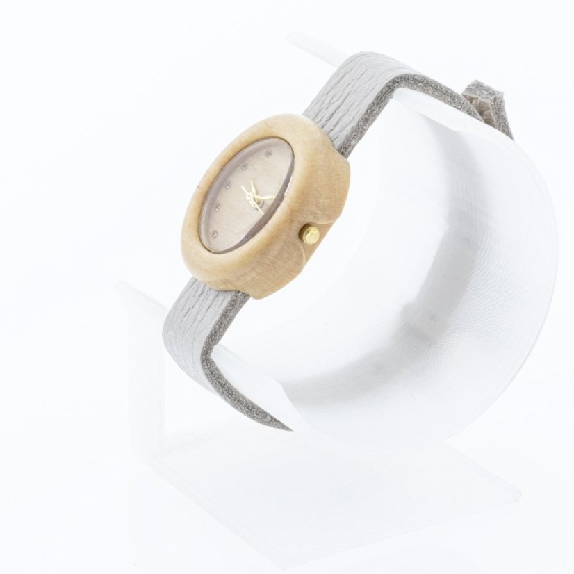 České drevené hodinky Empire H00449 Habr