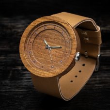 České drevené hodinky Excelsior H00397 Bluma