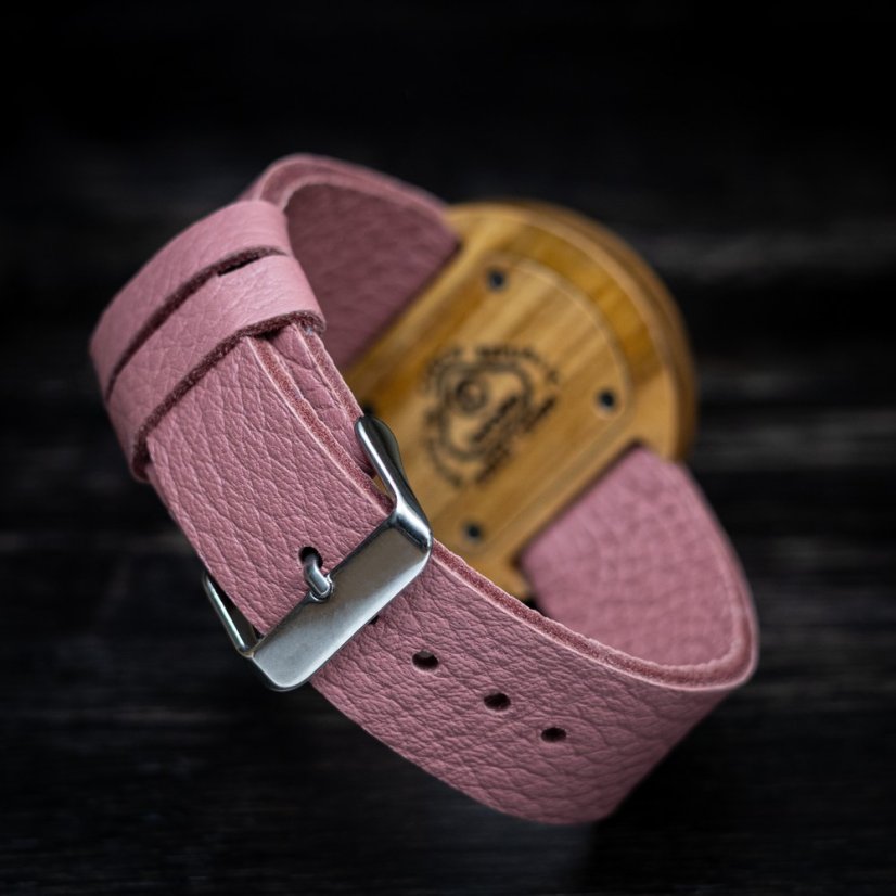 České drevené hodinky Excelsior H00389 Višňa