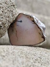 Autorská cínovaná brož - Chalcedonová Hora S0910