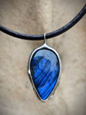 Autorský cínovaný náhrdelník -  Labradorit S0915