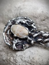 Autorská cínovaná brož - Klíč od nebeské brány S0401