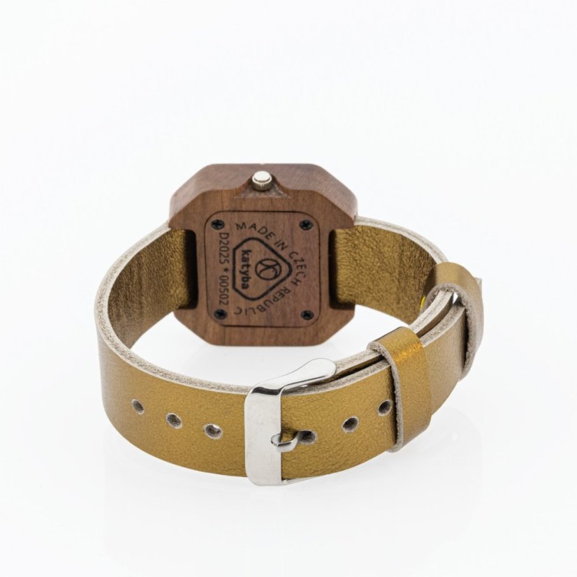 České drevené hodinky Art H00502 Hruška