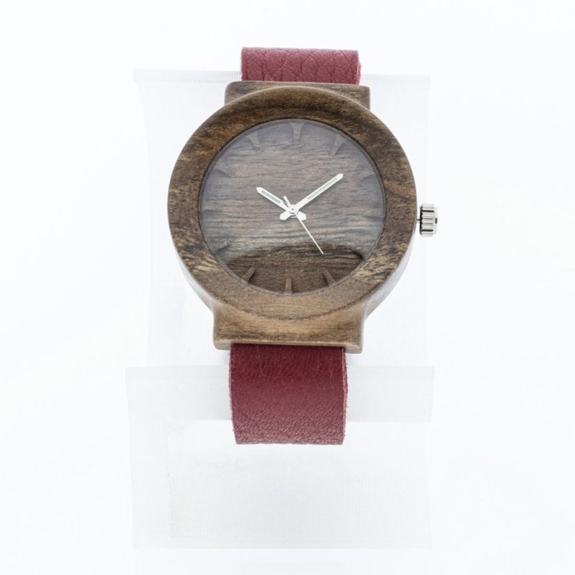 České dřevěné hodinky Scala H00409 Ořech