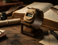 České dřevěné hodinky Universum H00512 Akát